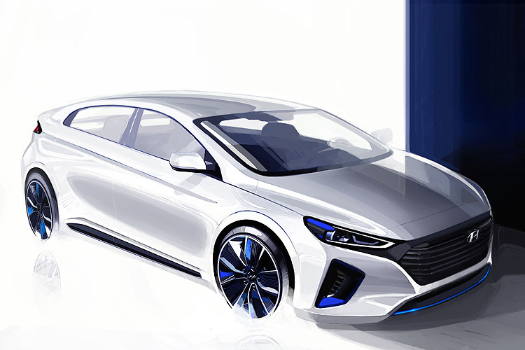 現代 Hyundai Ioniq 實車細節曝光hybrid系統首度搭載dct雙離合器變速箱 國王車訊kingautos