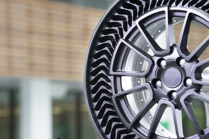 免充氣胎將量產 《Michelin》和《GM》合作開發《Uptis》免充氣輪胎