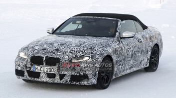 直立大鼻孔已不可逆 《BMW 4 Series Convertible》原型車再度現蹤