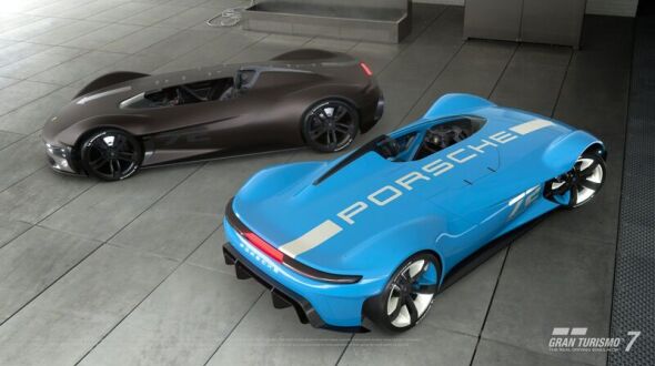 Gran Turismo 7專屬！開放式單座賽車《Porsche Vision GT Spyder》以1,200匹馬力開啟上空浪漫旅