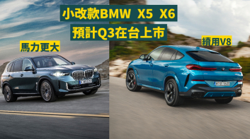 預定Q3在台上市｜小改款《BMW X5 / X6》輸出更大 續用V8引擎