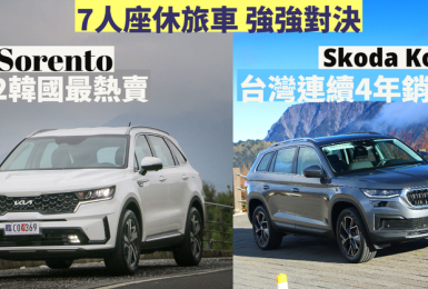 國王熱門汽車｜韓國熱賣《Kia Sorento》挑戰 台灣4年暢銷王《Skoda Kodiaq》