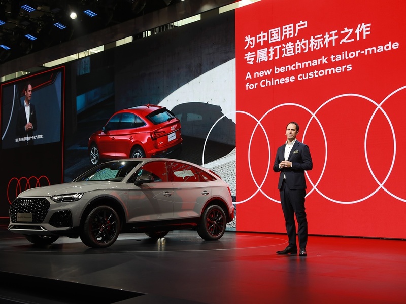 2020年廣州車展上，Audi推出了長軸的Q5L。官方圖片