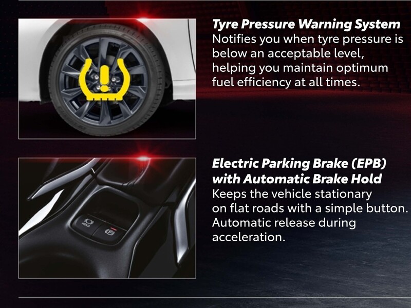 馬來西亞全車系標配電子手煞車與Auto Hold。摘自官方規配表