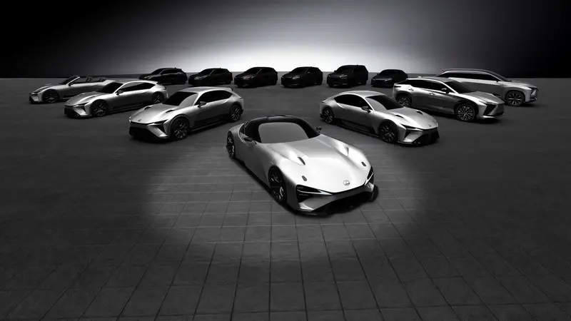 Lexus電動概念車陣容。官方圖片