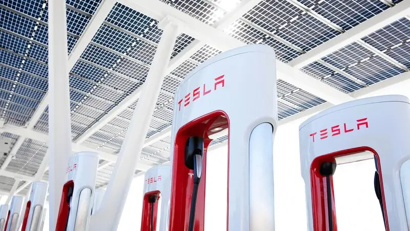 Tesla超充站。官方圖片