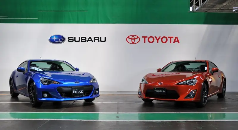 Subaru BRZ與Toyota 86
