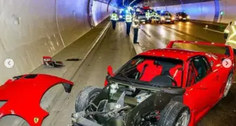 有夠慘｜經銷商員工把價值1億的Ferrari F40的車頭撞爛