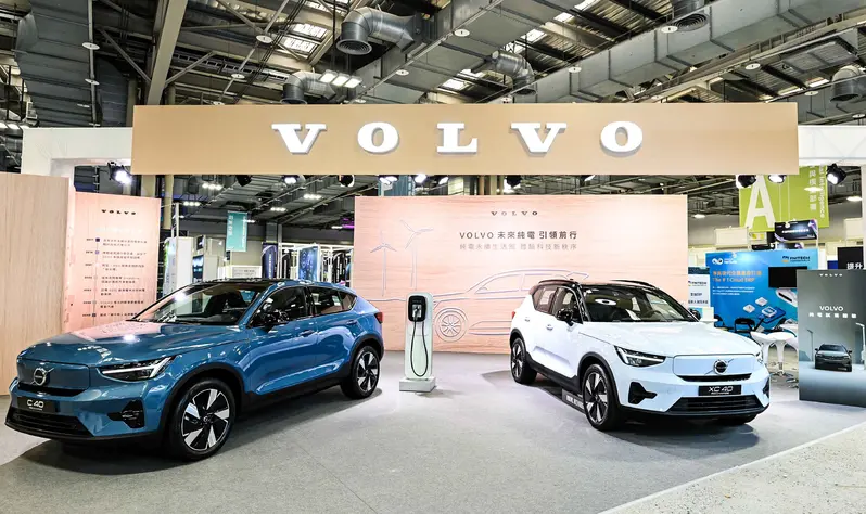 VOLVO於「2024 AI Taiwan未來商務展」永續與淨零減碳展區，展現VOLVO豐富的科技與永續成果，引全場熱烈響應。