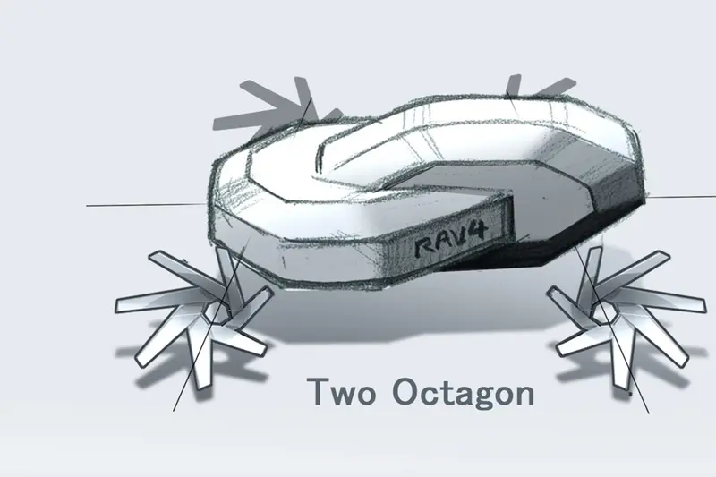 現行款Toyota RAV4設計草圖