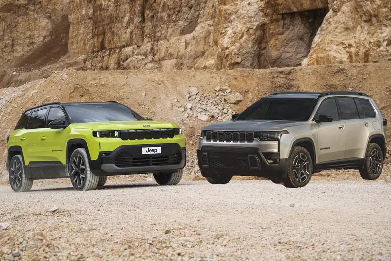 Jeep Compass(左)與Jeep Cherokee