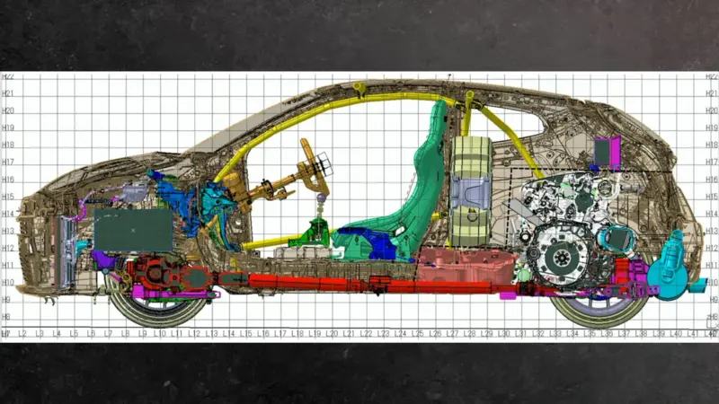 GR Yaris M Concept設計剖面圖