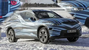 首次曝光！純電《Mercedes-Benz GLC》三芒星燈具上身 前懸縮了！