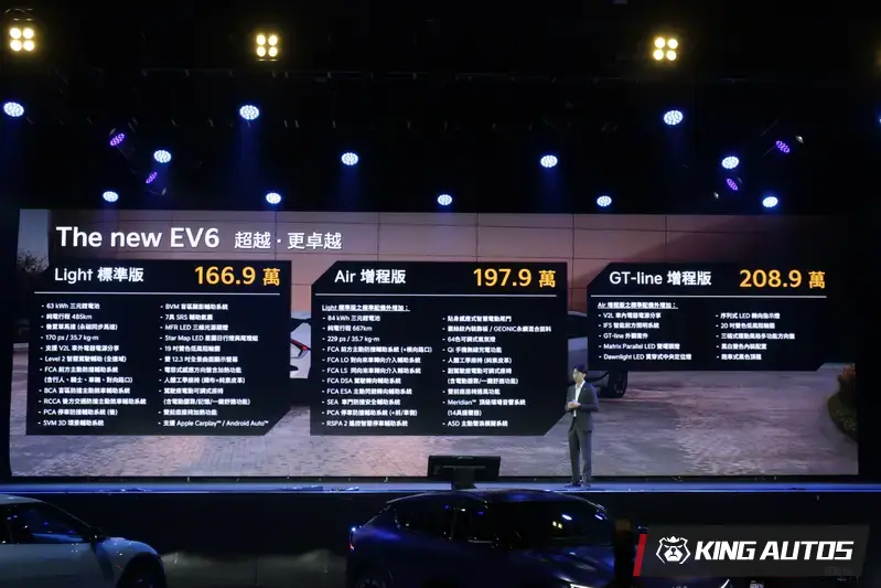 小改款車型的車系編成與建議售價