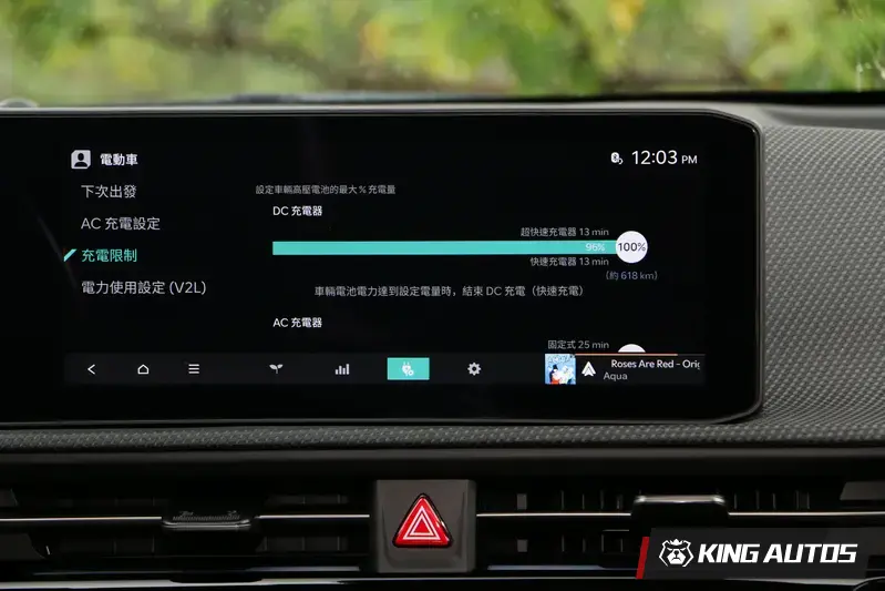 表顯滿電可跑618公里，比較貼近真實使用情況。台灣公布的NEDC續航里程667公里為實驗室數據。