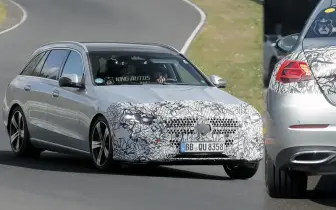 小改款《Mercedes-Benz C-Class》26年初發表｜三芒星燈具好耀眼 車機系統有望升級