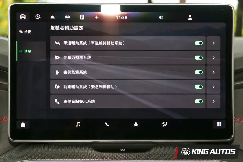 行車安全輔助系統全車系都採用最高標準，除了LV.2半自動駕駛輔助系統外，另可偵測駕駛的精神狀態...等多項實用功能。