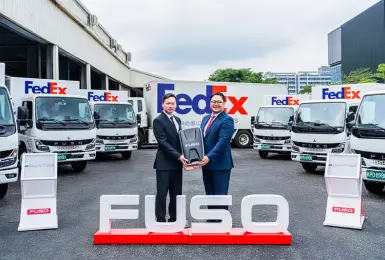首批純電貨卡eCanter正式交車 FUSO助力聯邦快遞加速邁向淨零未來 