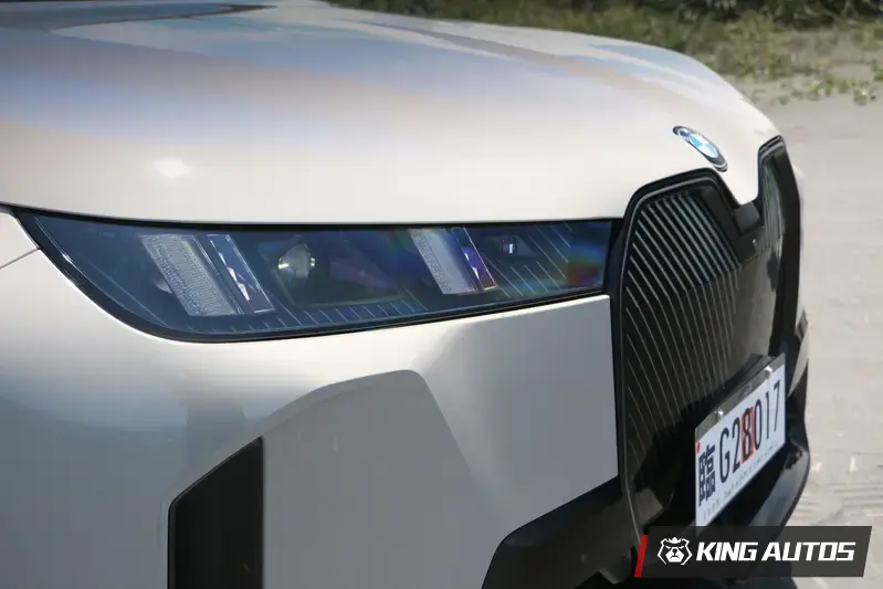 齊天大腎的仿水箱護罩，裡面條紋改用BMW Vision Neue Klasse X概念車相同的斜條紋設計。