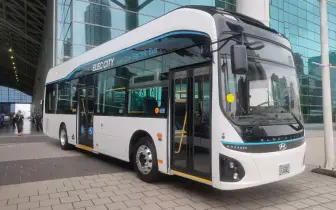 《南陽現代》氫燃料巴士抵台 全球氫能車市佔第一