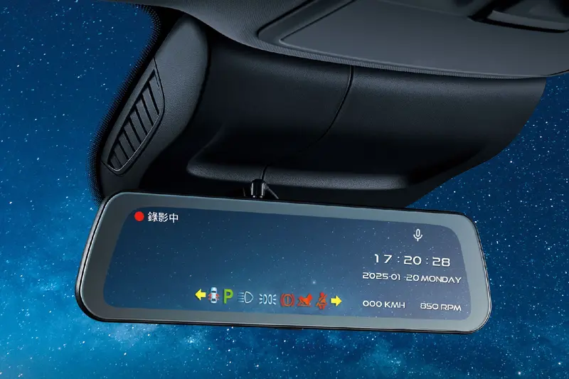 ▲ MG HS三動力的MAX車款都升級無邊框電子後視鏡暨行車紀錄器