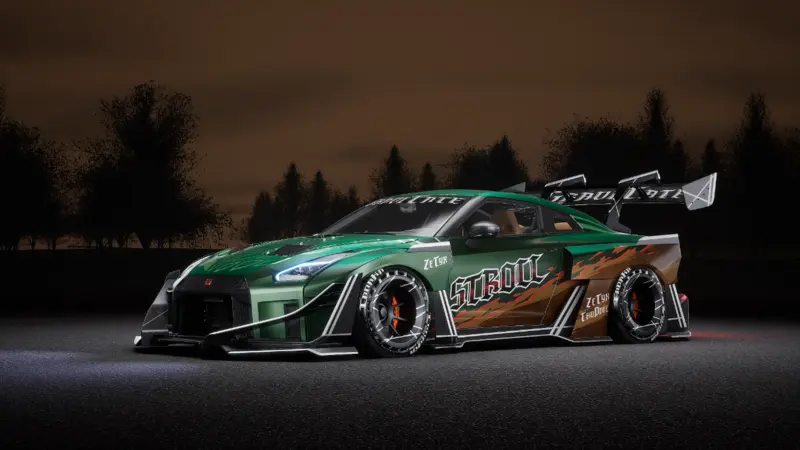 NISSAN GT-R (R35) '18 「自由之嵐」套件