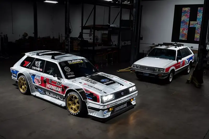 基於Leone Touring Wagon(右)打造的GL Family Huckster賽車