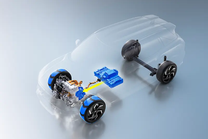 Xforce HEV可單靠馬達驅動車輛