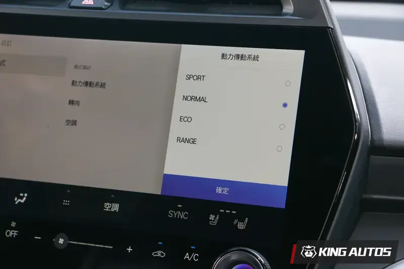 駕駛模式可以進一步細項調整