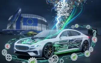歐盟新規震撼供應鏈！新車需使用「25%回收塑膠」 車價漲聲響起