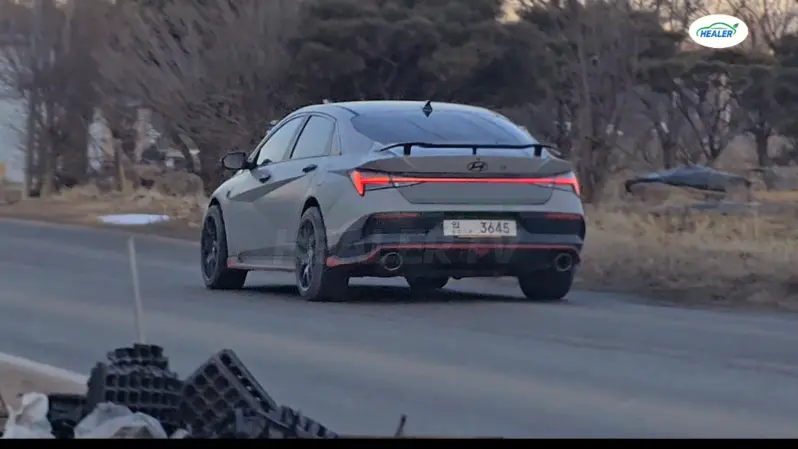 全新Elantra N測試車，圖片摘