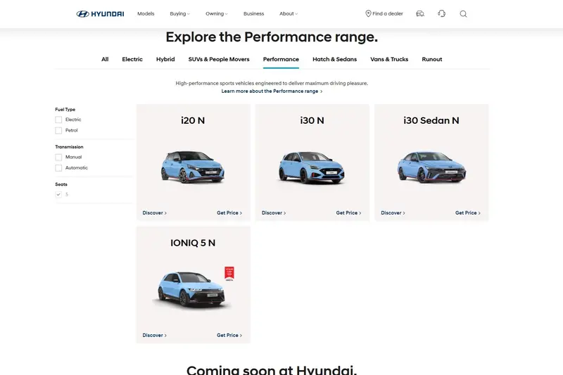目前，Hyundai 澳洲旗下的 N 系列正處於轉型期。雖然純電動的 Ioniq 5 N 已經問世，展示了電氣化時代的性能指標，但傳統燃油引擎動力的 N 車款在市場上仍保有穩定的需求。