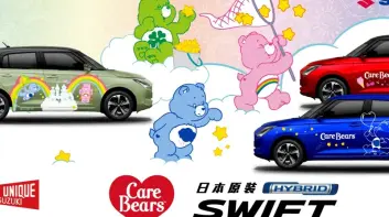 史上最萌聯名！彩虹熊 Care Bears 攻佔《Suzuki Swift》開出去回頭率 200%！