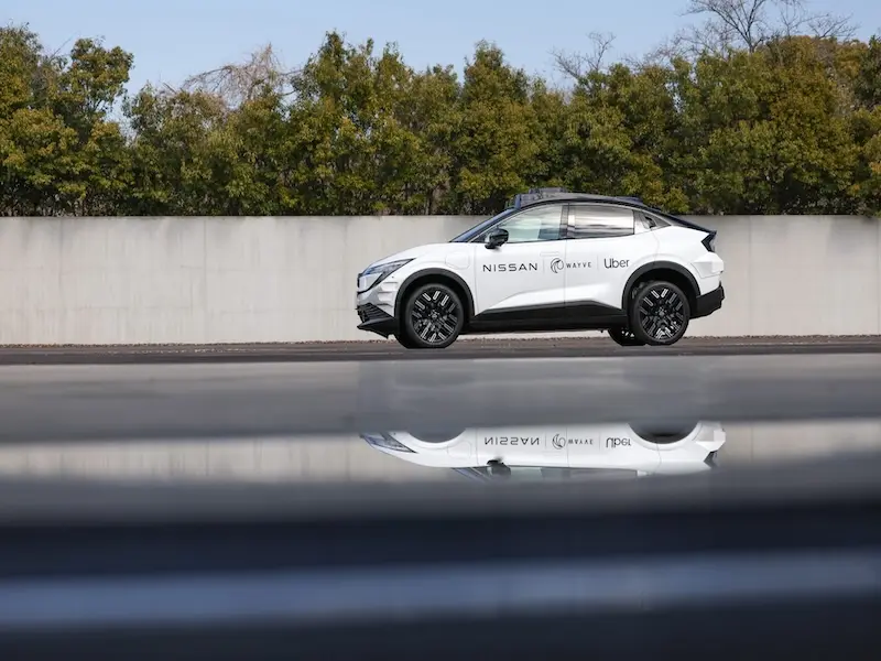 圖片來源：wayve，Nissan LEAF 是此次東京 Robotaxi 試驗的主力車款