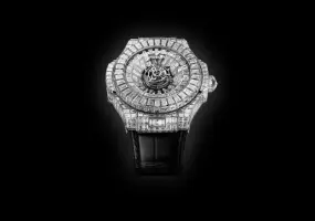 高複雜製錶與頂級珠寶的藝術融合 BIG BANG IMPACT ONE MILLION陀飛輪鑽錶