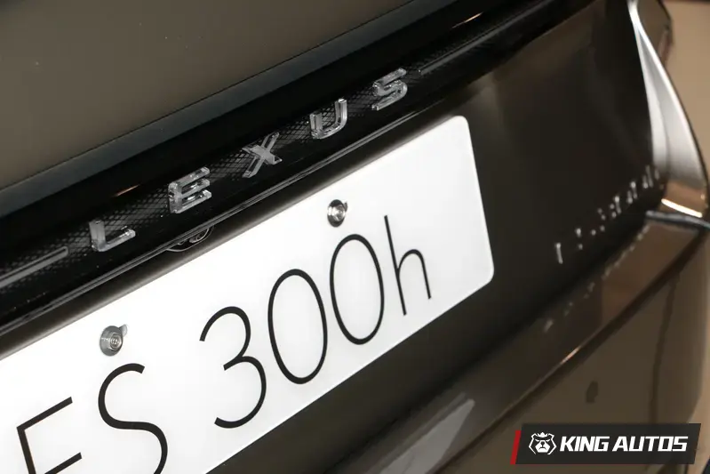 車子沒開燈時，車尾LEXUS字樣呈現透明的樣子。