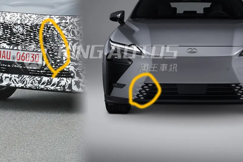 Lexus NX小改款後，外觀只針對細節處更動，像是水箱護罩外框改用八代ES的菱形氣壩過渡。