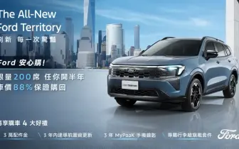 2026年5月購車優惠｜《Ford Territory》半年後最高88%回購 福特六和價值承諾 Kuga 83.9萬元起