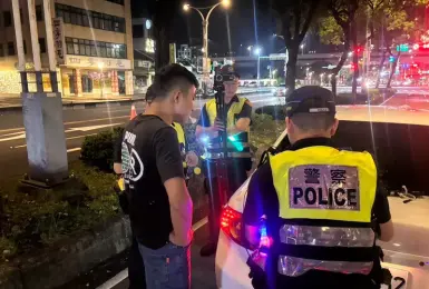 毒駕零容忍！中正一警深夜十面埋伏 唾液快篩陽性即刻逮捕