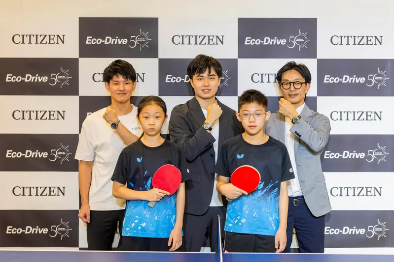 CITIZEN品牌好友林昀儒與CITIZEN香港董事長持山先生、CITIZEN台灣分公司並木祐介,以及民權