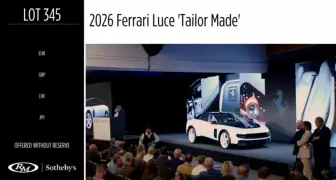 《Ferrari Luce》拍出12.8億台幣天價 改寫新車拍賣史