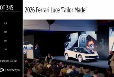 《Ferrari Luce》拍出12.8億台幣天價 改寫新車拍賣史