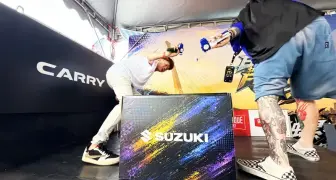 SUZUKI CARRY跨界陀螺賽事　8.5尺大貨台成「戰鬥舞台」商用車也能玩出年輕新花樣