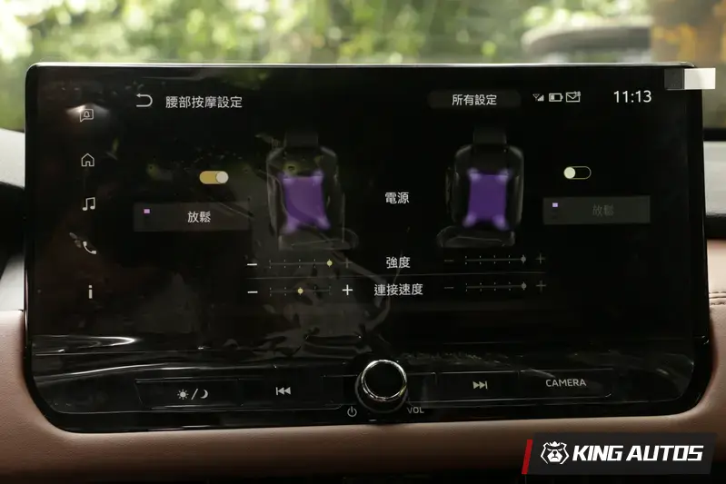 頂規車型標配雙前座按摩功能,通風加熱也沒少!