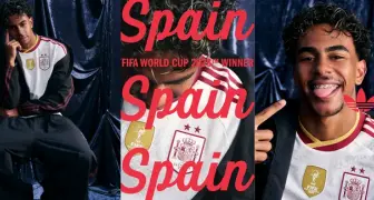 榮耀再臨！adidas世界盃西班牙隊「冠軍二星」客場球衣全新亮相 西班牙隊主場球員版與球迷版球衣同步發售