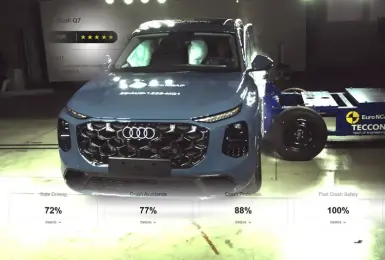 全新《Audi Q7》滿分 樹立Euro NCAP撞擊後安全新標竿